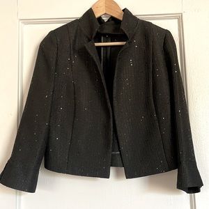 Sequin black jacket Made in Italy - Half sleeve Size 12